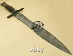 Damascus Sword Custom Hand Made Damascus Steel Hunting Dagger Sword Knife 970