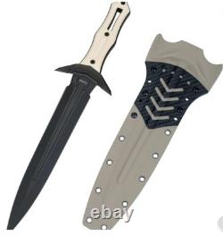 Dark Angle Tactical Double Edge Dagger Spear Point 9blade 16 Overall