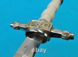 Dutch WW2 German Made Navy Naval Engraved Dagger Fighting Knife