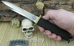 EK Commando Knives Vintage Collector PG-3 Dagger Fighter Original Black Sheath