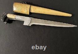 Early-20th Century Afghan Pesh-Kabz Dagger -Middle Eastern Fighting Knife/Choora