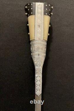 Early-20th Century Afghan Pesh-Kabz Dagger -Middle Eastern Fighting Knife/Choora