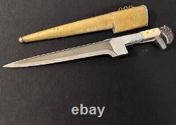 Early-20th Century Afghan Pesh-Kabz Dagger -Middle Eastern Fighting Knife/Choora