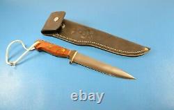 Early B. W. Baker Original Custom Knife Dagger + Sheath New Zealand Pre Svord