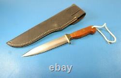 Early B. W. Baker Original Custom Knife Dagger + Sheath New Zealand Pre Svord