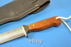 Early B. W. Baker Original Custom Knife Dagger + Sheath New Zealand Pre Svord