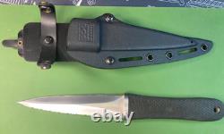 Early Vintage Sog Seki Japan S14 Pentagon Boot Dagger Knife & Sheath Set
