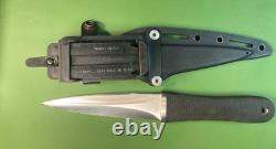 Early Vintage Sog Seki Japan S14 Pentagon Boot Dagger Knife & Sheath Set