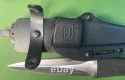 Early Vintage Sog Seki Japan S14 Pentagon Boot Dagger Knife & Sheath Set