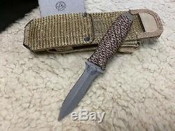 Ek Commando Knife Boot Dagger Tan! Operation Desert Storm. Molle Sheath. New