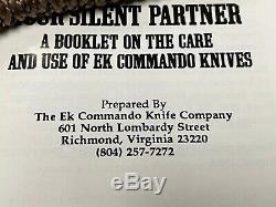 Ek Commando Knife Boot Dagger Tan! Operation Desert Storm. Molle Sheath. New