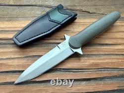 Erik Loreno Knives 8.875 Dagger, 4.12 1095 Blade, Micarta Handle, Custom Pouch