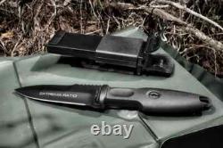 Extrema Ratio Pugio Fixed Dagger 4.25 N690 Steel Blade Black Forprene Handle