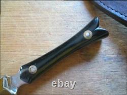 FINE Vintage Custom WHALEY Jal, NM Carbon Steel Gambler/Prostitute Dagger Knife