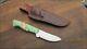 Finest Vintage Custom Buzzard Hand-forged Carbon Steel Hunting Knife Withdyed Burl