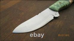 FINEST Vintage Custom BUZZARD Hand-forged Carbon Steel Hunting Knife withDyed Burl