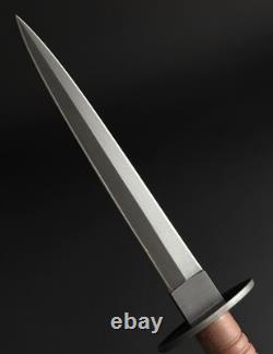 Fairbarin Sykes Dagger Knife High Carbon Steel With Leather Sheath Best Gift