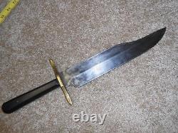 Fantastic Antique Bowie Knife, Fighting, Rosewood, Presentation, Silver Tag
