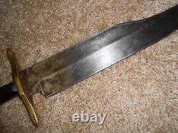 Fantastic Antique Bowie Knife, Fighting, Rosewood, Presentation, Silver Tag