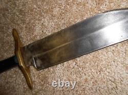 Fantastic Antique Bowie Knife, Fighting, Rosewood, Presentation, Silver Tag