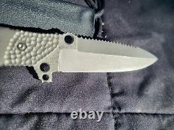 Ferrum Forge Double Edge Dagger Serrated & Plain Fixed Blade Knife With Sheath
