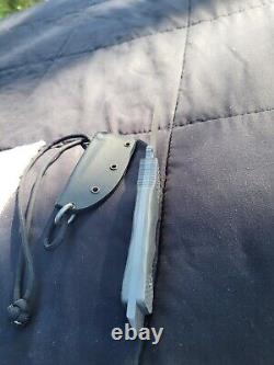 Ferrum Forge Double Edge Dagger Serrated & Plain Fixed Blade Knife With Sheath