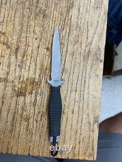 Fine Rare Custom Dawson Dagger Boot Knife With Scabbard. Excellent Condition