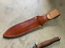 Fox Knives Fairbairn Sykes Dagger FX-593 N690Co Blade with Custom Leather Sheath