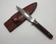 Frank J. Dilluvio Custom Handmade Fighting/boot Dagger With Tooled Leather Sheath