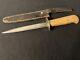 French Wwi/ww2 Trench/coutrot Fighting Knife -old Collection/g P Dagger/military