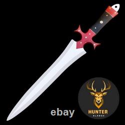 Full Tang Custom Handmade Combat, Survival, Camping Dagger Knife in D2 Steel