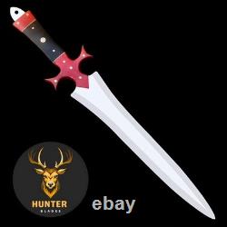 Full Tang Custom Handmade Combat, Survival, Camping Dagger Knife in D2 Steel