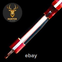 Full Tang Custom Handmade Combat, Survival, Camping Dagger Knife in D2 Steel