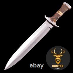 Full Tang Custom Handmade D2 Steel Tactical, Survival, Combat Dagger Blade Knife