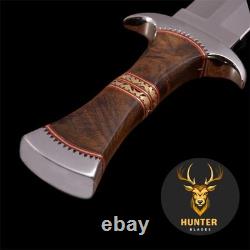 Full Tang Custom Handmade D2 Steel Tactical, Survival, Combat Dagger Blade Knife