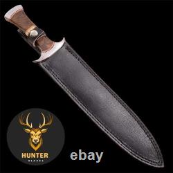 Full Tang Custom Handmade D2 Steel Tactical, Survival, Combat Dagger Blade Knife