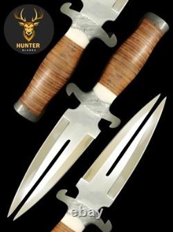 Full Tang Handmade D2 Steel EDC Survival, Hunting, Combat, Camping Dagger Knife