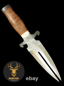 Full Tang Handmade D2 Steel EDC Survival, Hunting, Combat, Camping Dagger Knife