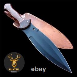 Full Tang Handmade D2 Steel Fixed Blade COMBAT SMATCHET KNIFE EDC Hunting Dagger