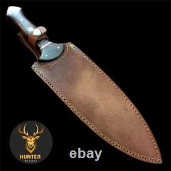 Full Tang Handmade D2 Steel Fixed Blade COMBAT SMATCHET KNIFE EDC Hunting Dagger