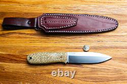 G. Dedyukhin Fixed Blade Hunting knife Dagger M390 Handmade in Bark River Style