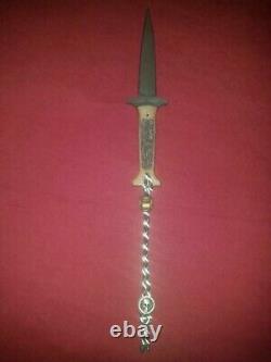 GBRS GROUP x WINKLER KNIVES Combat Dagger TAN with RARE precious metal lanyard