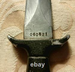 GERBER Vintage 1970s Mark I MKI Combat Knife Boot Dagger with Sheath VERY FINE