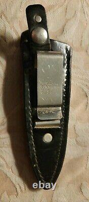 GERBER Vintage 1970s Mark I MKI Combat Knife Boot Dagger with Sheath VERY FINE