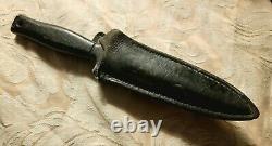 GERBER Vintage 1970s Mark I MKI Combat Knife Boot Dagger with Sheath VERY FINE