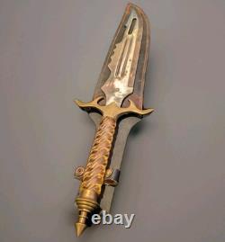GOLD DAGGER FIGHTING KNIFE RARE VINTAGE 25 INCHES Great Quality