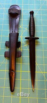 Genuine type 2 J Nowill & Sons Fairbairn-Sykes black Commando Fighting Knife