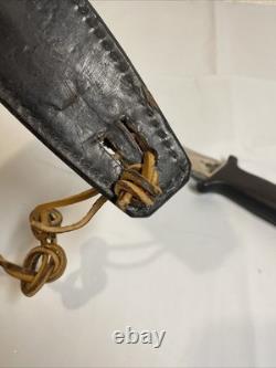 Gerber Guardian II RW Loveless Designed Dagger Knife Leather Scabbard Web USA