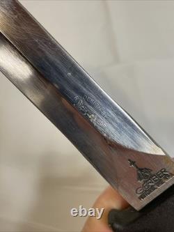 Gerber Guardian II RW Loveless Designed Dagger Knife Leather Scabbard Web USA