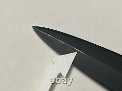Gerber MK1 Boot Knife Fighting Dagger BLACK Covert Stealth Mark 1 Leather Sheath
